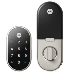 Yale Satin Nickel Smart Lock Keyless Entry Keypad Deadbolt with Google N…